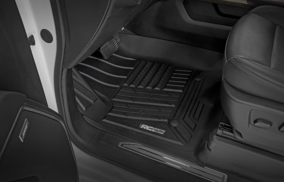 Premium all-weather floor mat detail